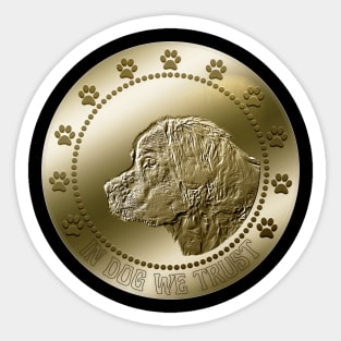 St Bernard Dog Coin Crypto Funny Cool Money Sticker